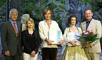 Bürgermeister Popp, Frau Wörle, Ottmar C. Küsel, Sebastian König, Elli Wissmüller, Michael Lerchenberg.