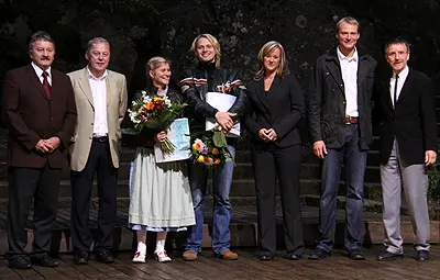 Roland Schöffel, Günter Stöhr, Barbara Macheiner, Bastian Semm, Sabine Schrenk, Matthias Lehmann und Manfred Bachmayer